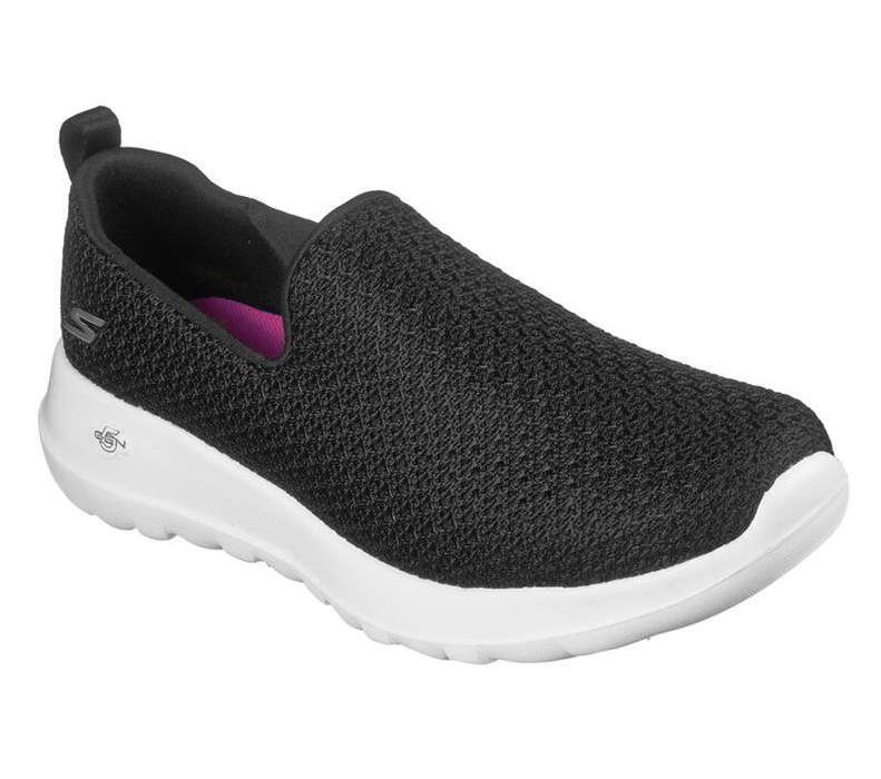 Skechers Dam Svarta/Vita Slip On - Gowalk Joy - Sverige (FGOMC-3972)